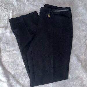 Anne Klein Black Straight Leg Slacks 10P